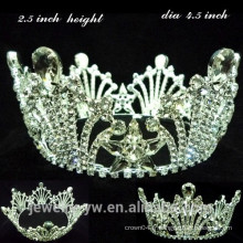 Wholesale Full Crystal Crystal Carnival Crown pour Kings Usage